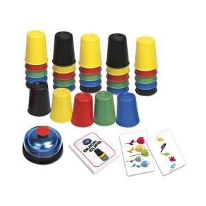Componente joc Quick Cups: cupe colorate, clopoțel și cărți - Nonbrand Jocuri si jucarii educative