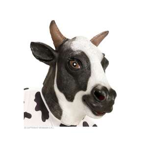 Mască de vacă, mască realistă de vacă, mască de animal, accesoriu pentru costum, mască de petrecere, mască de Halloween, mască de carnaval, mască de deghizare, mască de vacă pentru adulți - Modă și îmbrăcăminte