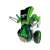 Robot Mazzy 2 în 1 de construit, verde, transformabil, jucărie STEM