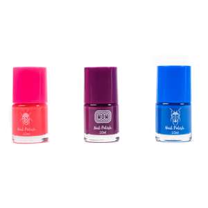 Create It! Nail Polish, 3 pack, 2 different colors, pink, purple, blue nail polish - Create It!