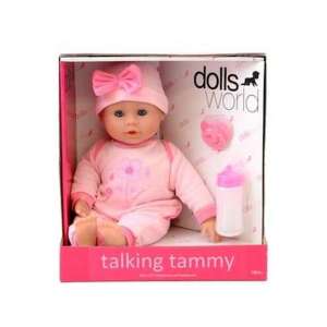 Beszélő és alvó puha baba - rózsaszín ruhában, 38 cm 85167601 