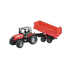 Massey Ferguson 7480 traktor billenő pótkocsival, Bruder játék - Munkagép gyerekeknek