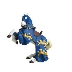 Papo Richard the Lionheart's Horse, blue and gold knight horse figurine - Papo Figure