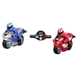 Bburago Jr. My First Motorcycle toy, blue and red remote control motorbike, for kids 2-5 years old - Bburago