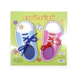 Doska na viazanie šnúrok, drevená hračka pre deti, učenie sa viazať šnúrky, vývojová hra pre predškolákov - Hračky pre rozvoj škôlkarov