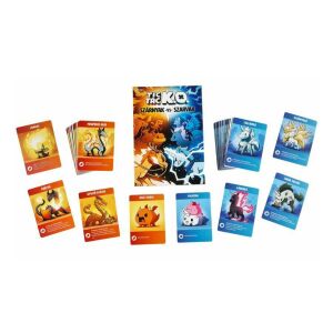 Tic Tac KO kártyajáték: szárnyak vs szarvak, játékdoboz és karakterkártyák - Gémklub