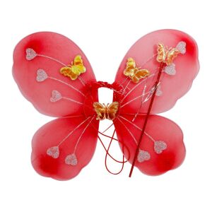 Czerwone skrzydła motyla i zestaw różdżki - Gra