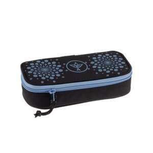 Ars Una Cutie pentru creioane Dandelion Blue, Negru cu design albastru, 21cm - Ars Una