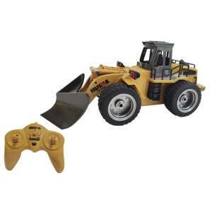 HUI NA RC 1:18 scale yellow snow sweeper, 6 channel RC model with remote control - Remote control vehicle