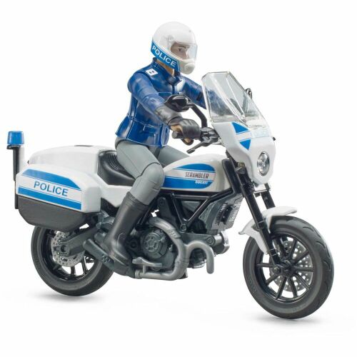 Bruder - Ducati Scrambler Rendőrmotor - Játékmodell - 1:16 169155726 - Bruder
