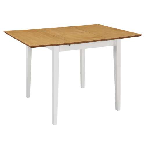 vidaXL fehér kihúzható MDF étkezőasztal (80-120)x80x74 cm 59282165