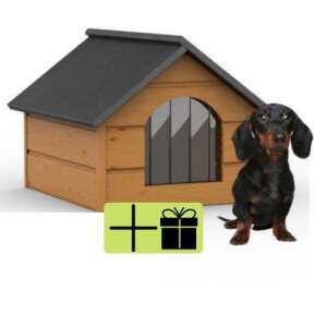 Pepita Insulated Doghouse for Small Dog M + Gift Toy - Multicolour 46357819 - Dog House