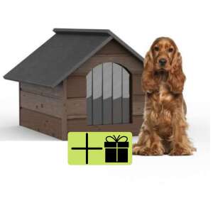 Pepita isolierte Hundehütte für mittelgroßen Hund L + Geschenkspielzeug - Multicolour 34727341 Hundehütte