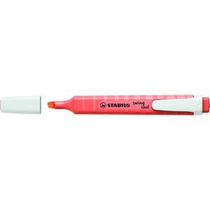 STABILO Swing Cool Pastel highlighter, light coral, 1-4 mm, angled view - STABILO