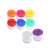 NEBULO brush holder with lid, assorted colors