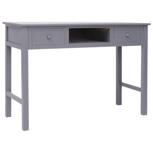vidaXL Fa Íróasztal - Szürke - 110x45x76 cm