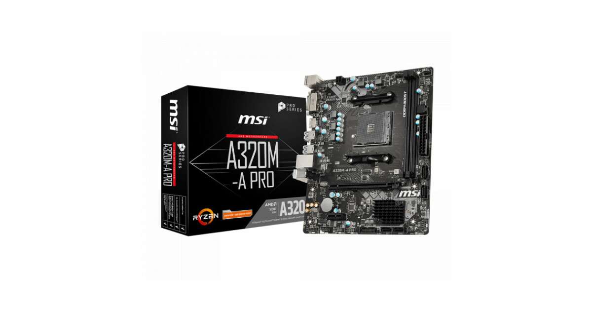 CPU MSI A320M PRO-VDH Ryzen3 1300x DDR4 8GB Amazon.com: MSI A320M PRO-VH ProSeries Motherboard (AMD AM4