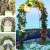 GardLov Garden Arch, wedding arch, garden decor, multiple usage examples
