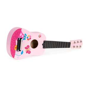 Ecotoys Gitara s kovovými strunami #ružová