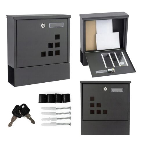 ModernHOME acél Postaláda #antracit