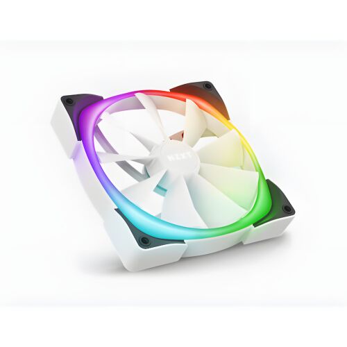 NZXT Aer RGB 2 140mm Fehér PC Ház Ventilátor testreszabható RGB világítással