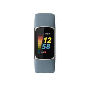 Fitbit Charge 5 Aktivitätstracker Fitness-Armband (Stahl blau / Platin Edelstahl) FB421SRBU 59322053 Aktivitätsmesser