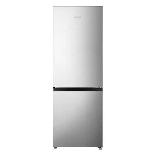 Refrigerator Gorenje RK14EPS4 cu congelator jos, vedere frontală, culoare argintie