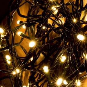 LED fairy lights with warm white lights, 200 LEDs, 25 meters long - Home by Somogyi String Light
