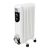 Home by Somogyi FKOS 9 White Oil Radiator 1500W, portable heater with adjustable thermostat