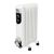 Home by Somogyi FKOS 9 White Oil Radiator 1500W, portable heater with adjustable thermostat