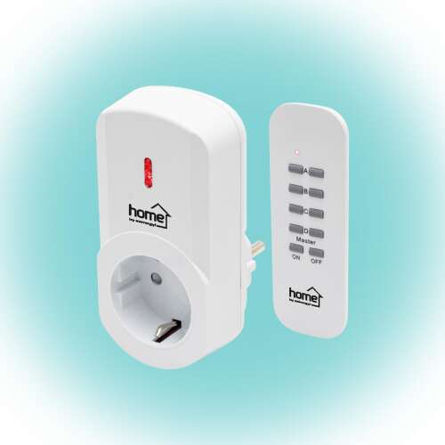 Remote power socket with remote control