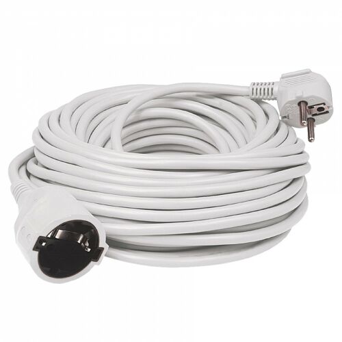HOME 5m white extension cord, 3x1.5 mm2 cable, power extension cable