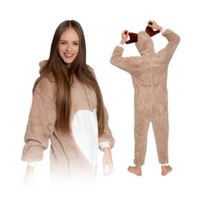 Salopetă Pigurumi de pluș pentru adulți - Deer #brown