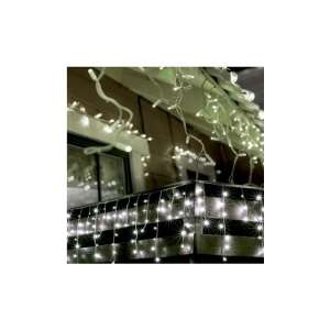 Home KKF 158/WH LED svetelný záves, 5 m / 150 studených bielych LED, 8 svetelných programov, biela šnúra, sieťový adaptér, vonkajšie a vnútorné prevedenie