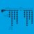 KKF 158/WH LED icicle light curtain dimensions diagram