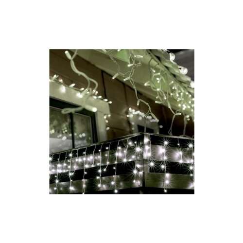 LED Eiszapfen Lichterkette, weiß, 5 Meter, 150 LED, KKF, Außenbereich, Innenbereich, Dekoration, Weihnachten, Party, Hochzeit