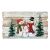 Home KLW 40 LED wooden Christmas decoration with snowman family