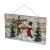 Home KLW 40 LED wooden Christmas decoration with 'Believe' text