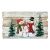 Home KLW 40 LED wooden Christmas decoration with snowman family