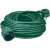 Green 5 meter extension cord with one outlet, 16A, 3680W