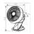 HOME 10cm black clip-on rechargeable fan dimensions