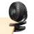 Home by Somogyi CLF 10/BK 3 speed clip-on fan, black, clipped to a desk