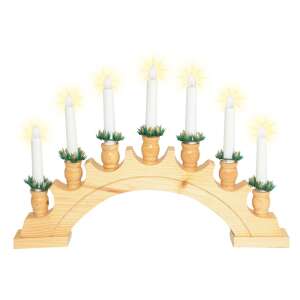 Wooden candle arch with 7 LED candles, Christmas decoration - Nonbrand Christmas Decoration