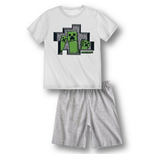 Set pijama scurtă pentru copii Minecraft Creeper, mărimea 10 ani