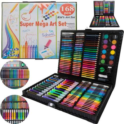 168 Pcs Kids Super Mega Art Colouring Set