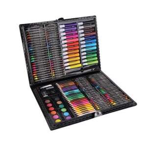 Maaleo 168-piece art set in black case, open view showing full contents - Writing Tool Set