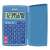 Casio LC-401LV Petite fx blue calculator with 8 digits, memory, square root, plus/minus, battery and solar powered
