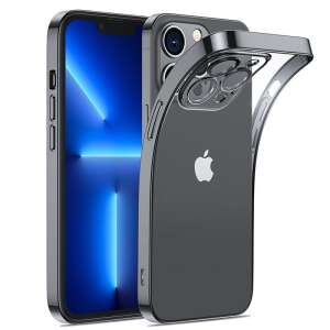 Joyroom 14Q Case for Apple iPhone 14 Plus in black, clear TPU case with metal frame - Phone Case
