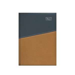 TOPTIMER 2021 Napi Tervező, A5, Kék és Mustár - TOPTIMER