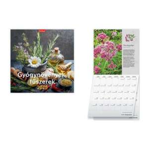 Kalendarz ścienny TOPTIMER 2025, zioła i przyprawy - TOPTIMER